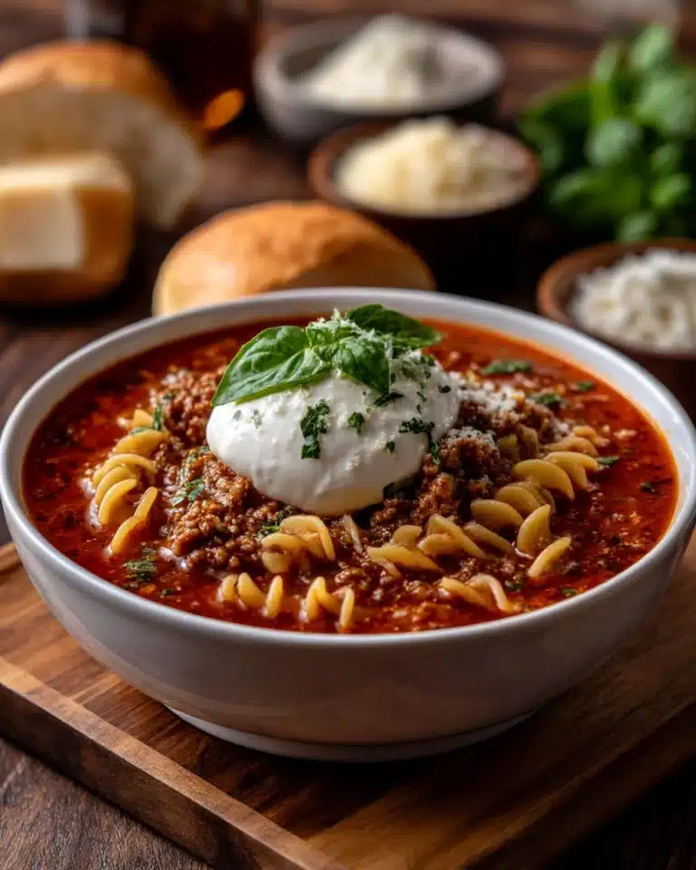 Crockpot Lasagna Soup Recipe