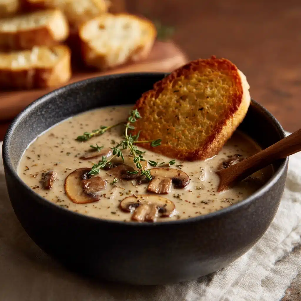 Creamy French Onion and Mushroom Soup Recipe - Recipe Image