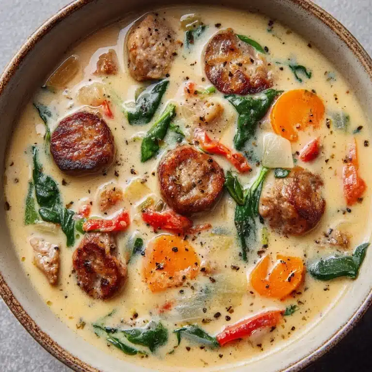 Creamy Parmesan Italian Sausage Soup Recipe