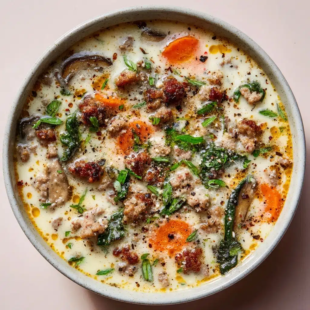 Creamy Parmesan Italian Sausage Soup Recipe - Recipe Image