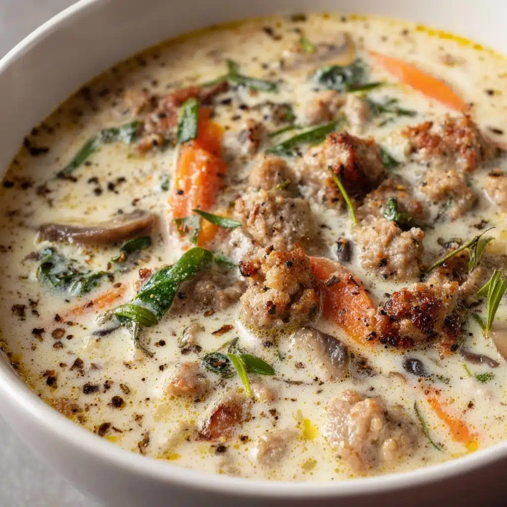 Creamy Parmesan Italian Sausage Soup Recipe - Recipe Image
