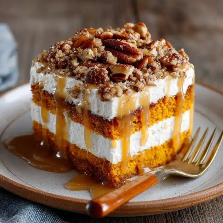 Pumpkin Caramel Poke Cake Recipe