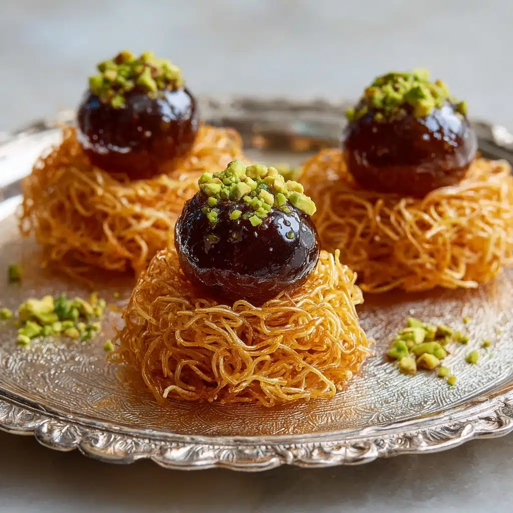 Gulab Jamun in Kunafa Nests Recipe - Recipe Image