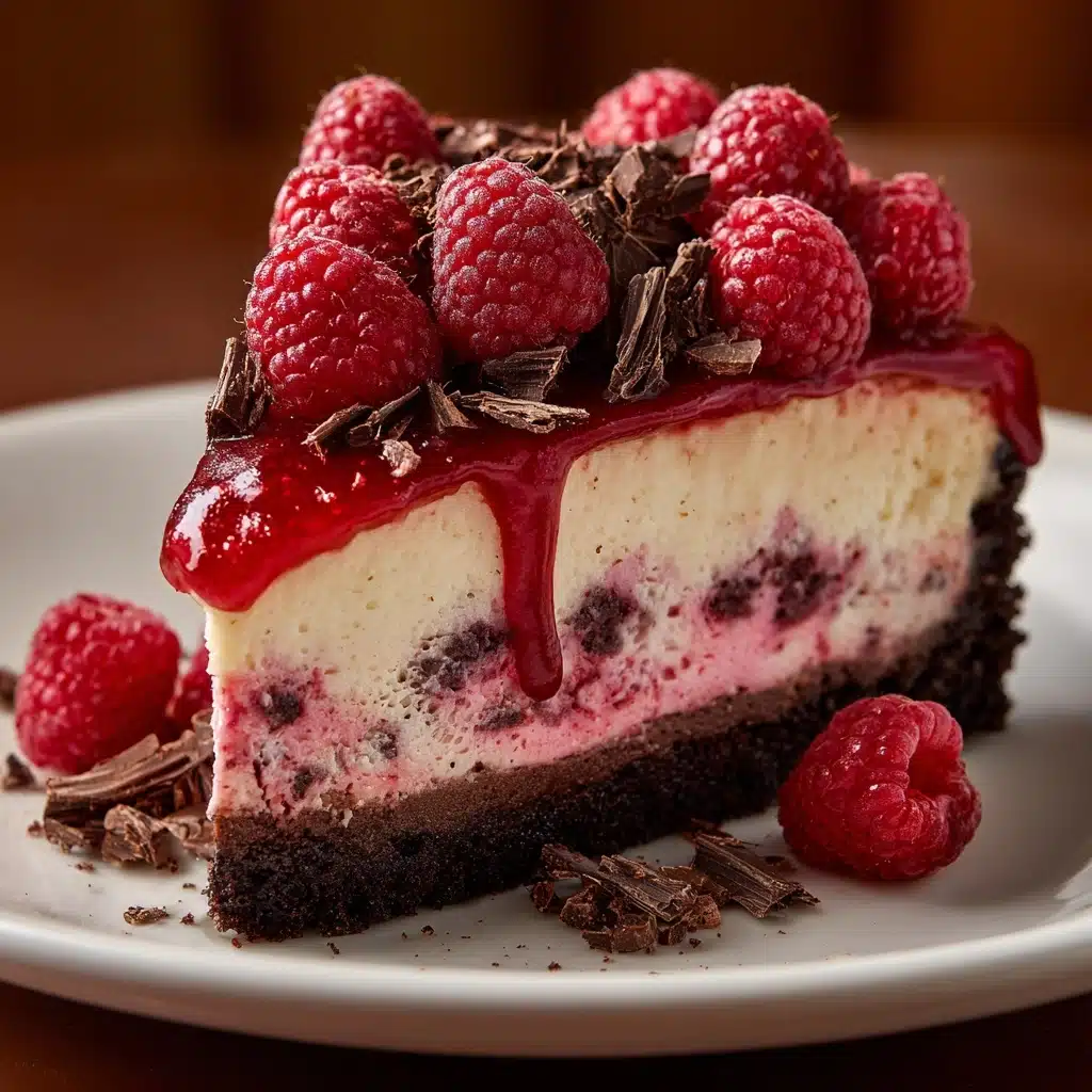 Dark Chocolate Raspberry Cheesecake Recipe - Recipe Image
