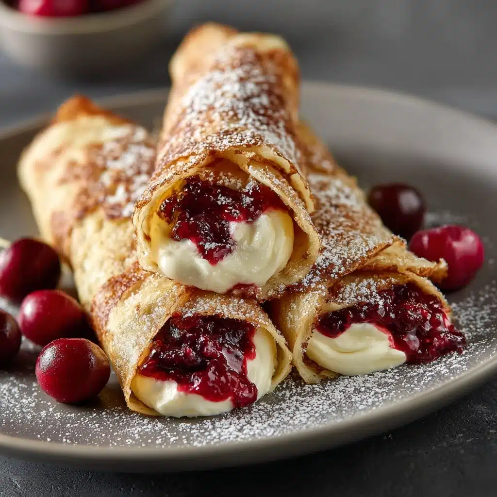 Cherry Cheesecake Egg Rolls Recipe - Recipe Image
