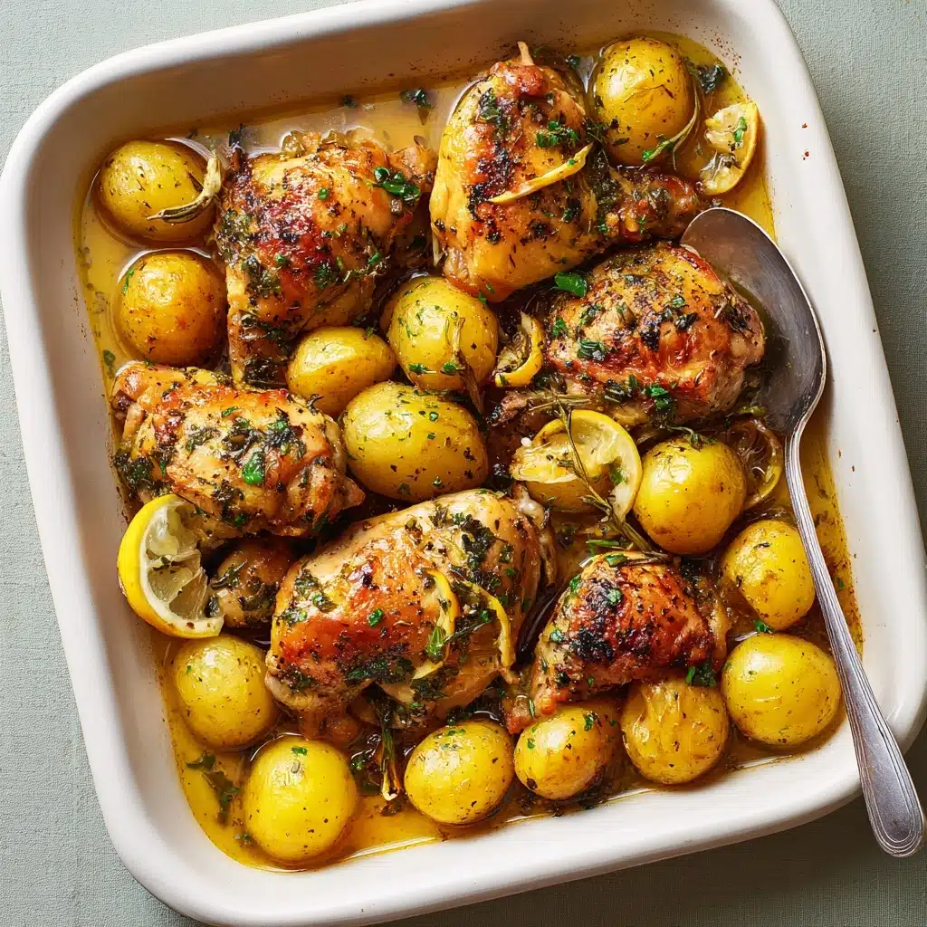 Lemon Greek Chicken and Potatoes Recipe - Recipe Image