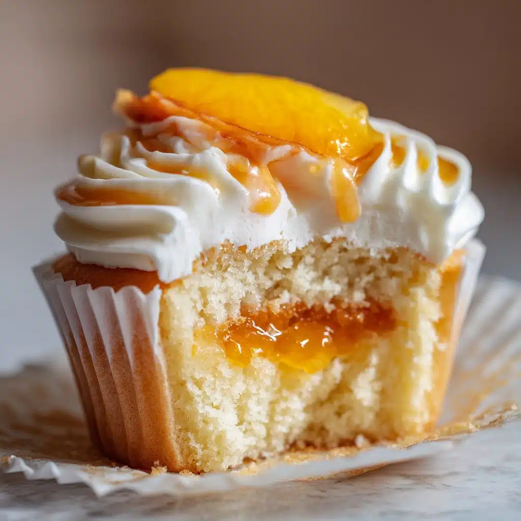 Honey Peach Cream Cheese Cupcakes Recipe - Recipe Image