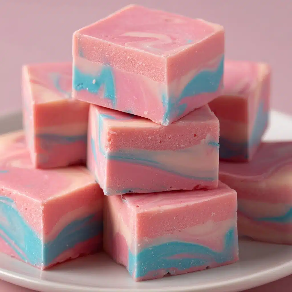 Homemade Cotton Candy Fudge Recipe - Recipe Image