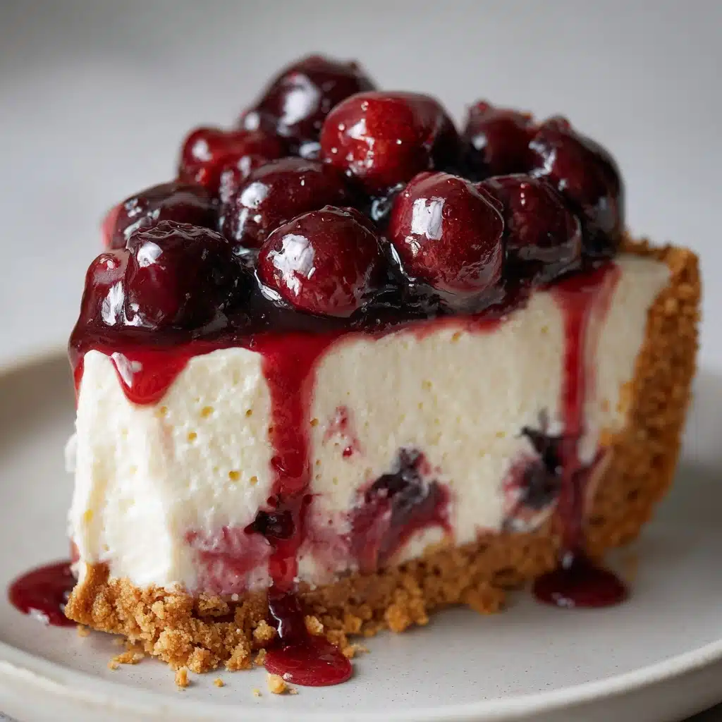 No-Bake Cherry Cheesecake Bars Recipe - Recipe Image