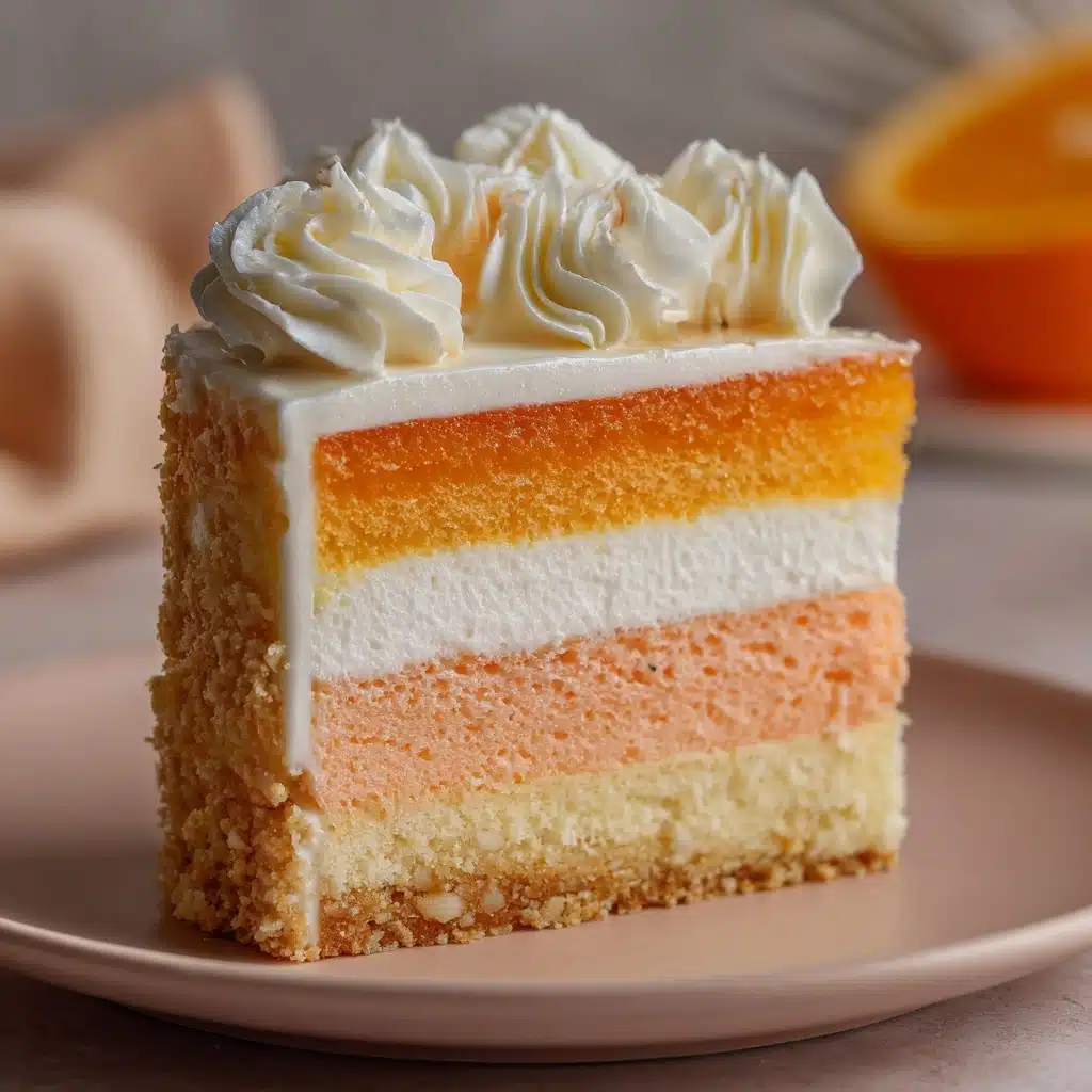 No Bake Orange Creamsicle Cheesecake Recipe - Recipe Image