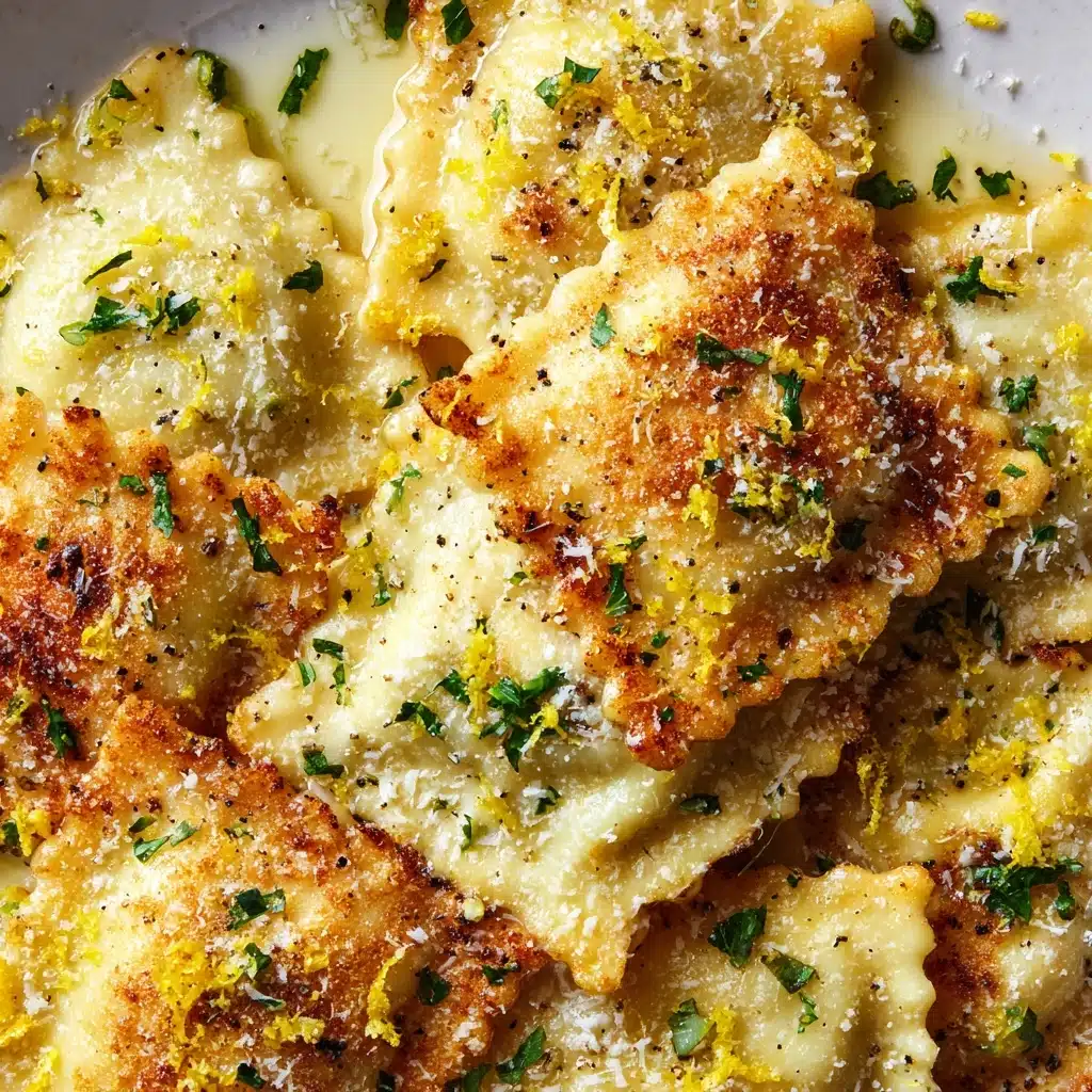 Brown Butter and Lemon Toasted Skillet Ravioli Recipe - Recipe Image
