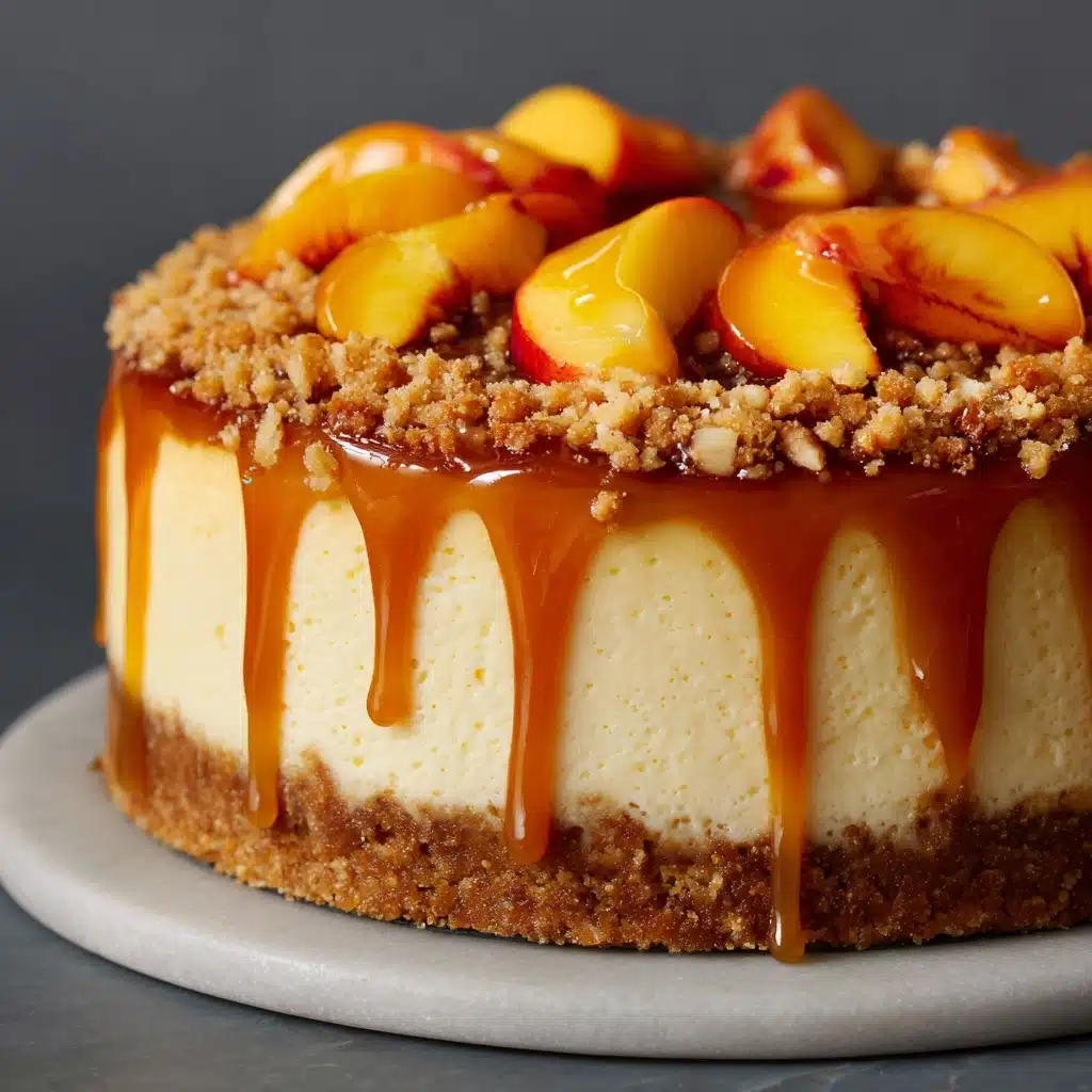 Peach Cobbler Cheesecake Recipe - Recipe Image