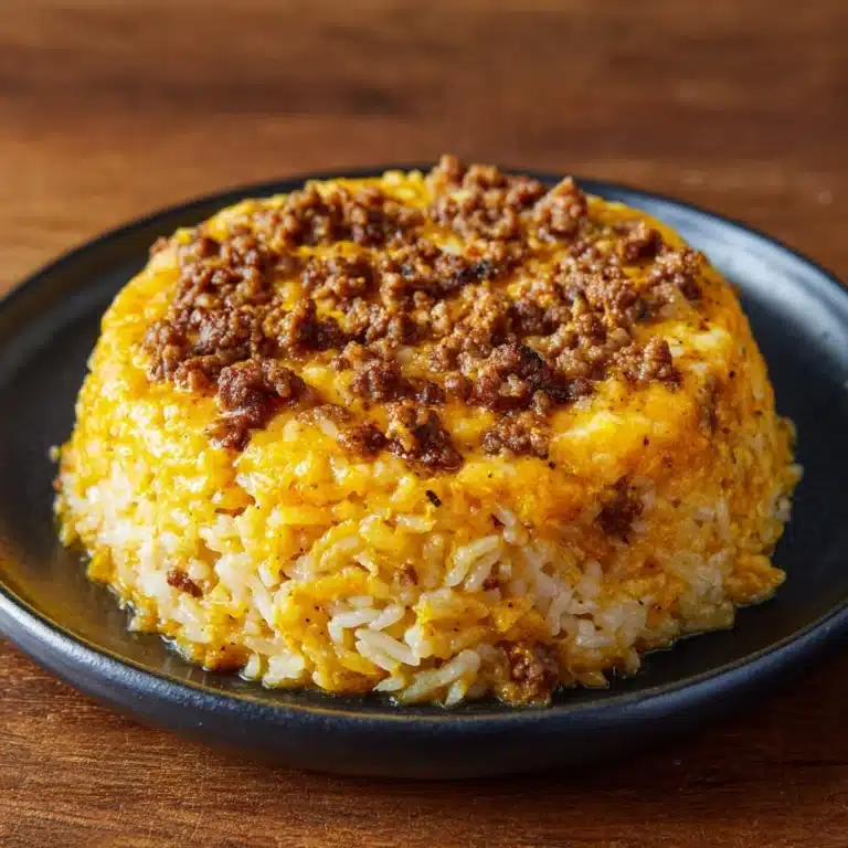 Cheesy Ground Beef and Rice Recipe
