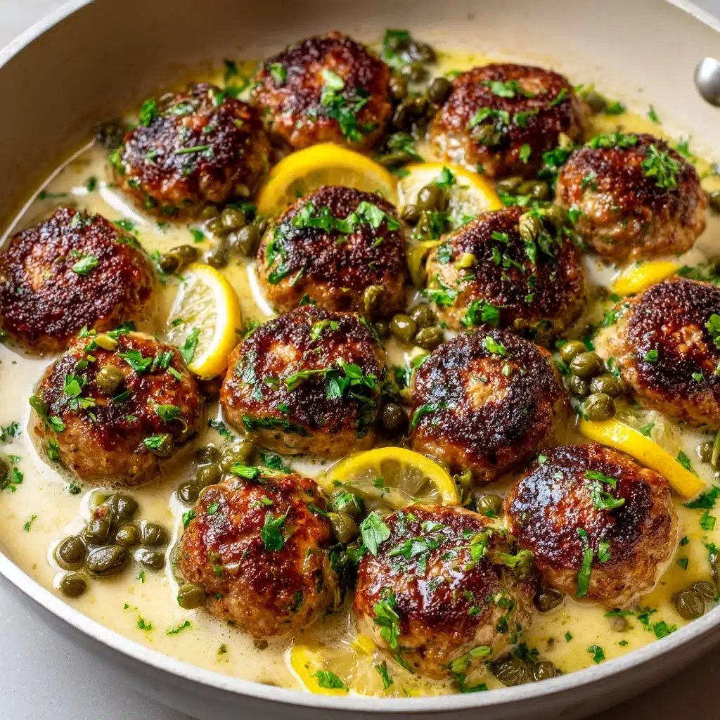 Chicken Piccata Meatballs Recipe - Recipe Image