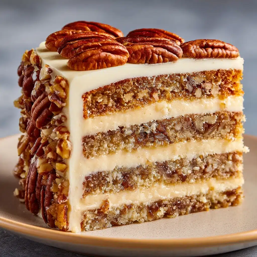 Pecan Pie Layer Cake Recipe - Recipe Image