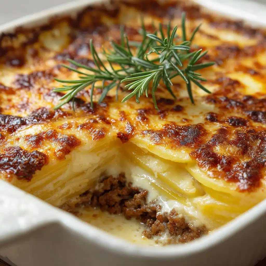 Beef Potato Cheese Casserole Recipe - Recipe Image