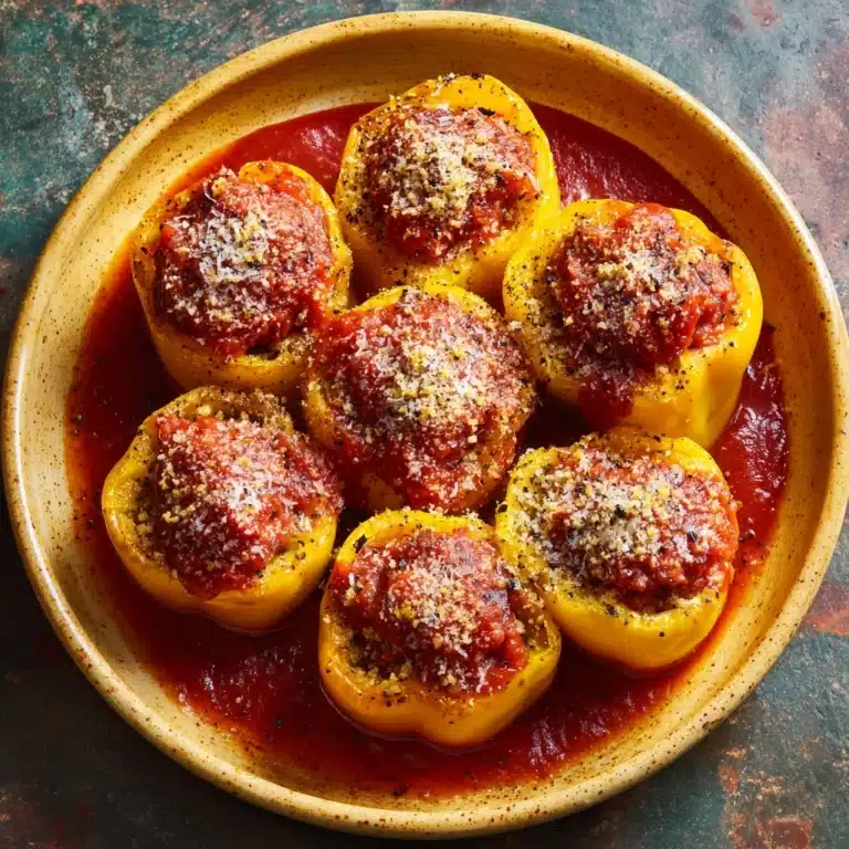 Stuffed Banana Peppers in Savory Tomato Sauce Recipe