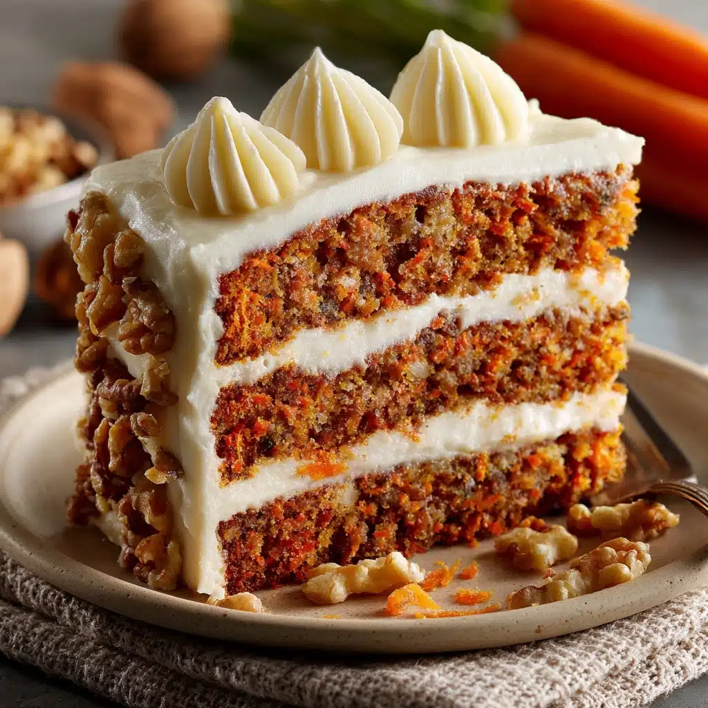 Moist Carrot Cake with Cream Cheese Frosting Recipe