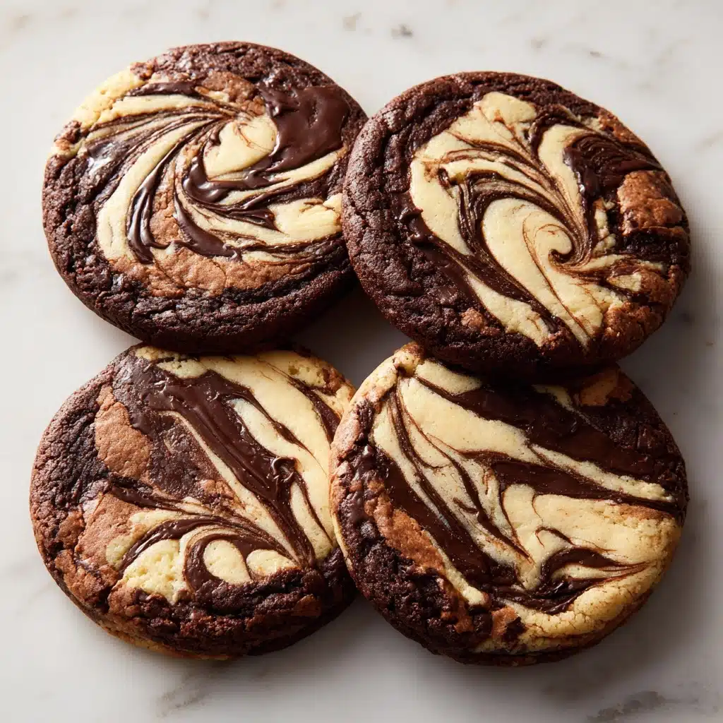 Chocolate Marshmallow Swirl Cookies Recipe - Recipe Image