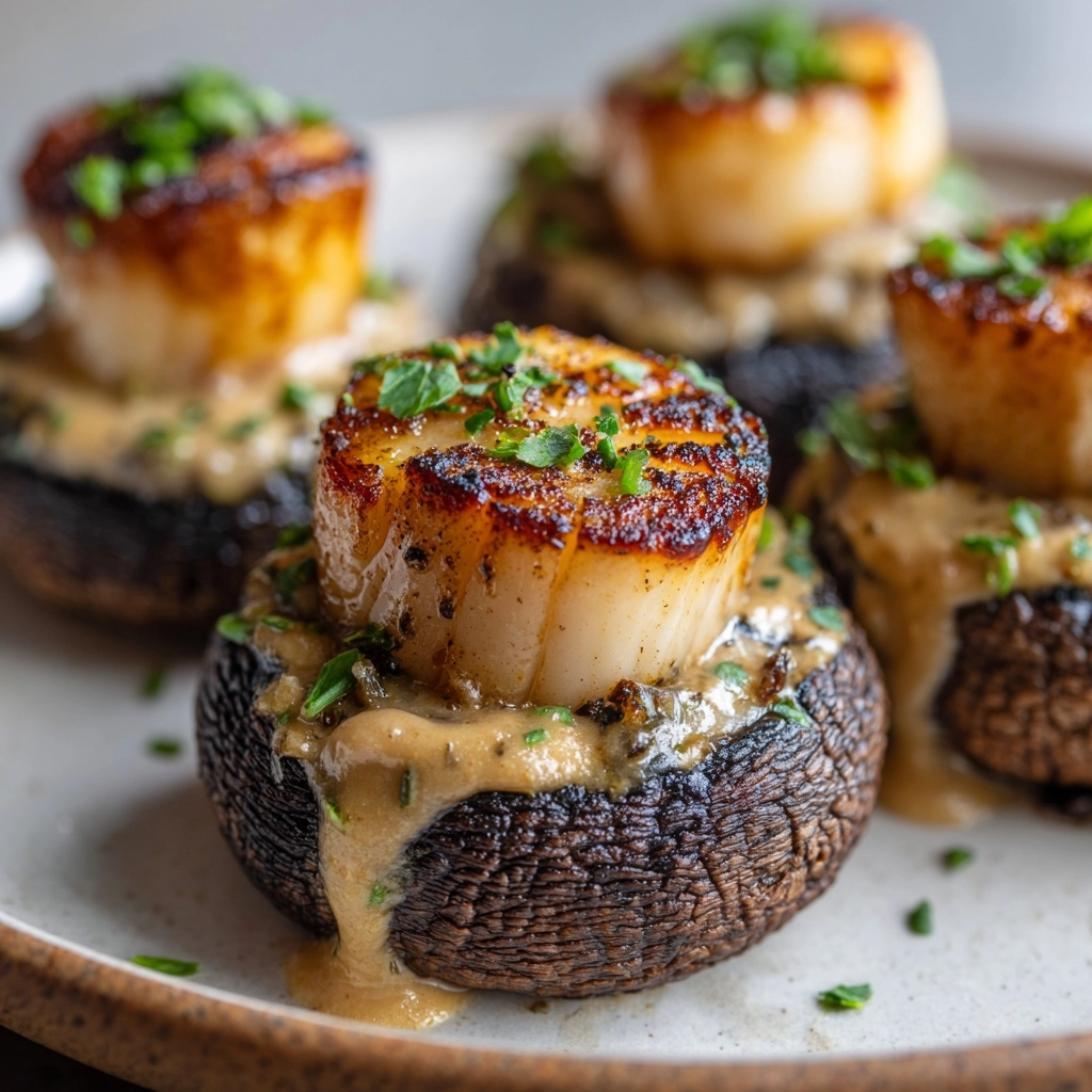 Creamy Garlic Crab-Stuffed Mushrooms Recipe - Recipe Image
