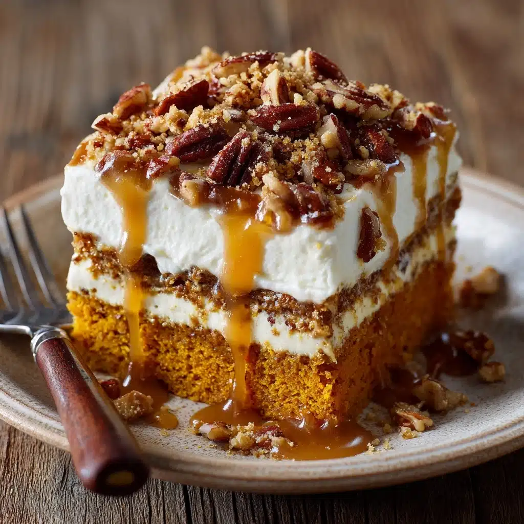 Pumpkin Caramel Poke Cake Recipe - Recipe Image