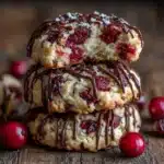 White Chocolate Cherry Shortbread Cookies Recipe