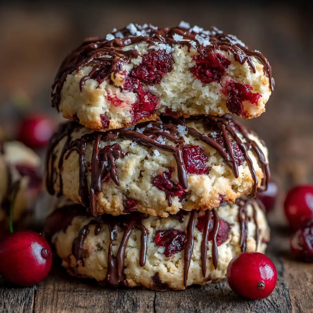 White Chocolate Cherry Shortbread Cookies Recipe