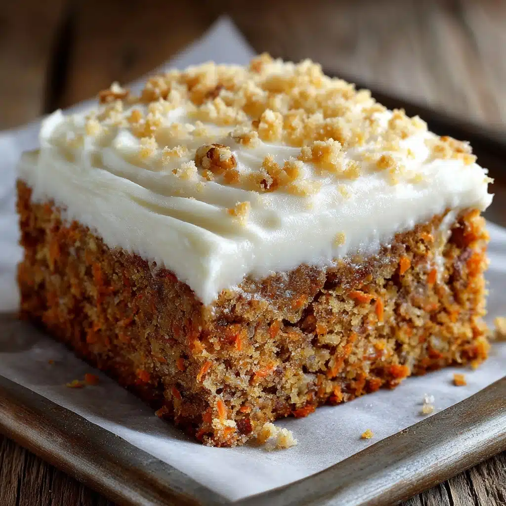 Decadent Carrot Cake Bars with Cream Cheese Frosting Recipe