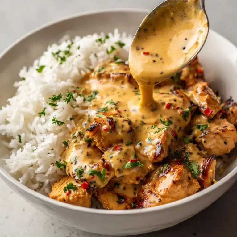 Creamy Paprika Chicken with Tender Rice in a Velvety Sauce Recipe