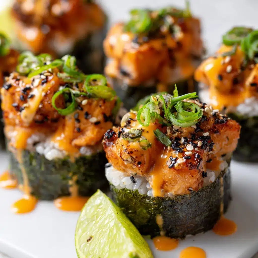 Easy Salmon Sushi Bake Cups Recipe - Recipe Image