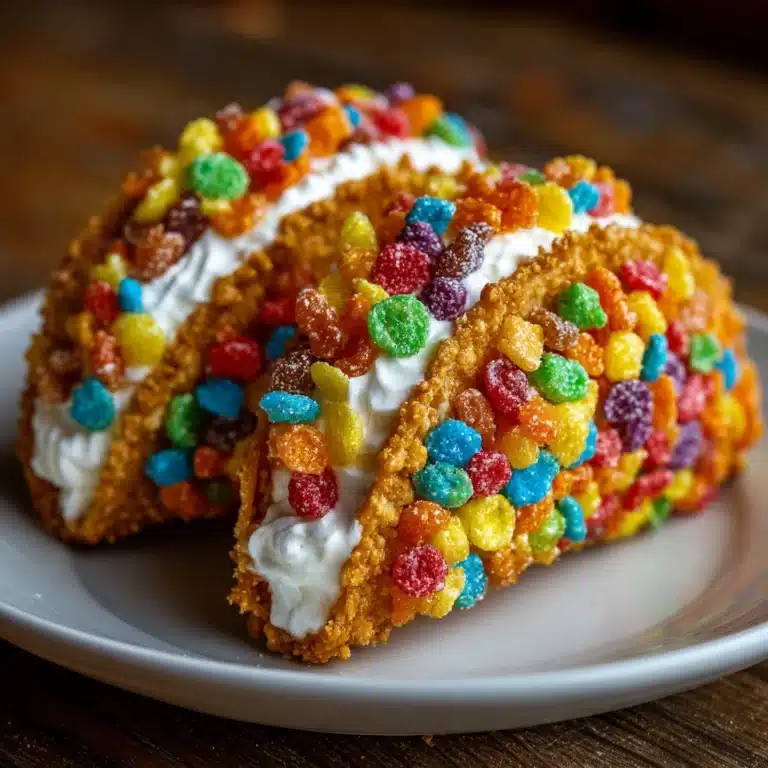 Fruity Pebbles Cheesecake Tacos Recipe