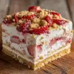 Strawberry Crunch Cheese Cake Recipe