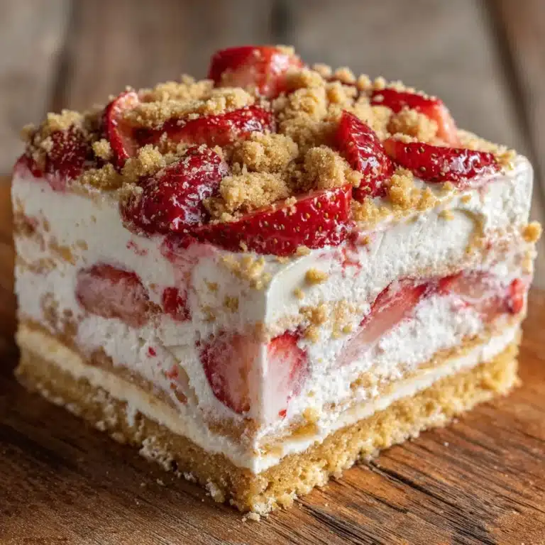 Strawberry Crunch Cheese Cake Recipe