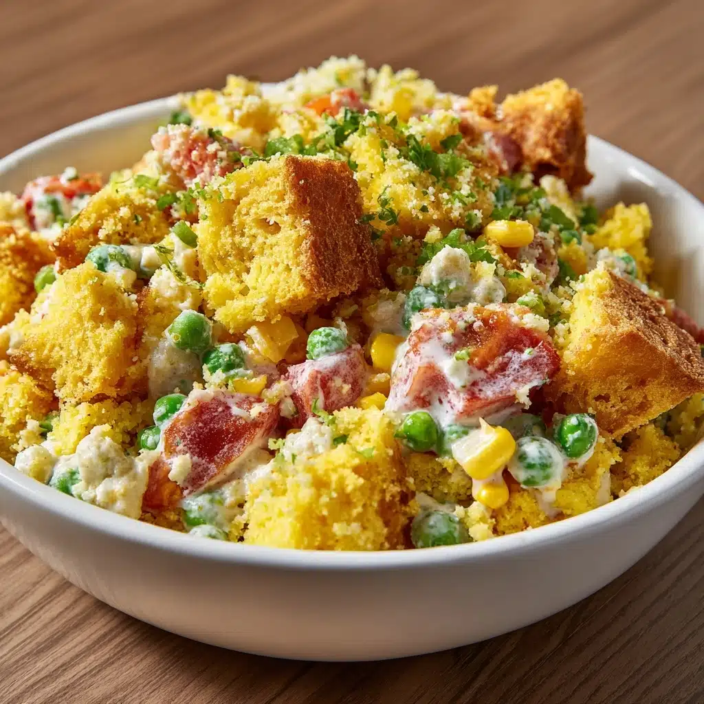 Potluck Cornbread Salad Recipe - Recipe Image