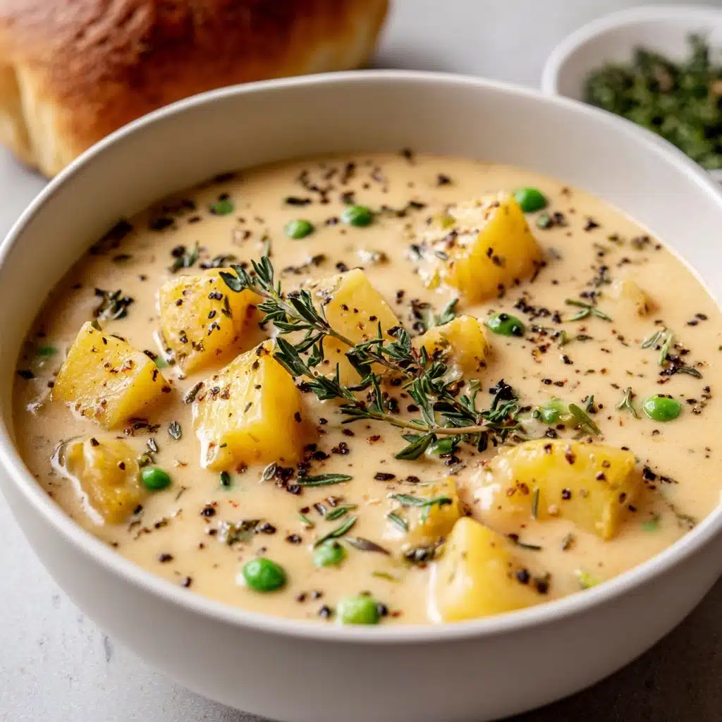 Creamy Potato and Pea Chowder Recipe - Recipe Image