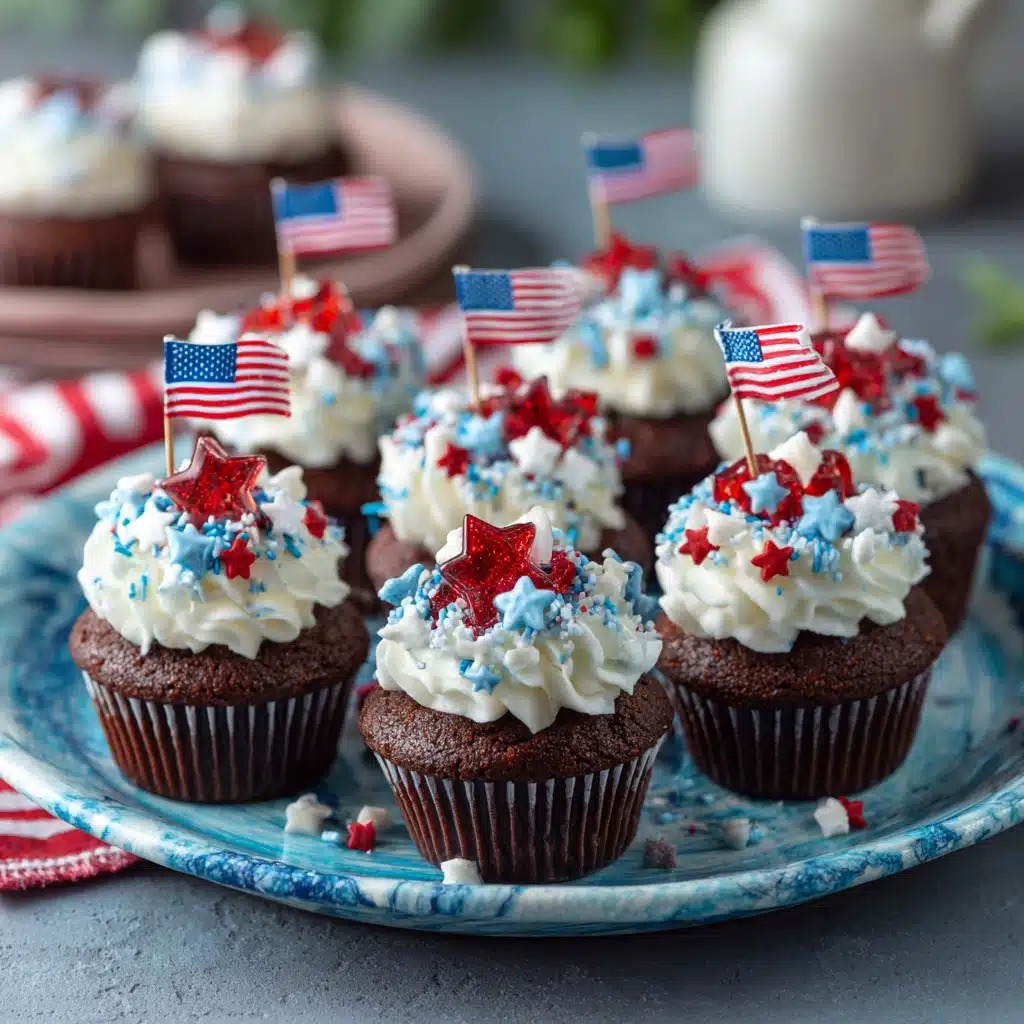 Patriotic Brownie Bombs Recipe - Recipe Image