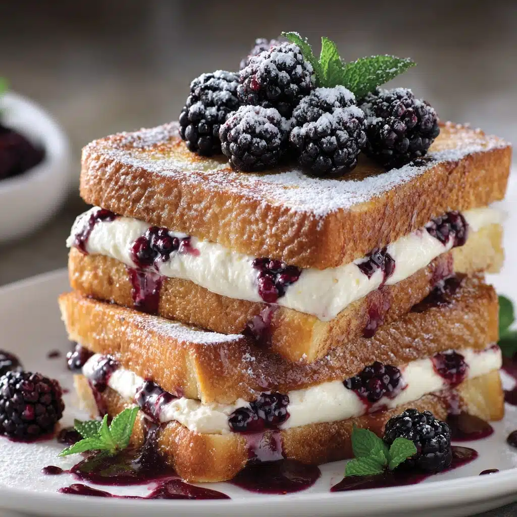 h Toast with Blackberry Compote Delights Recipe - Recipe Image