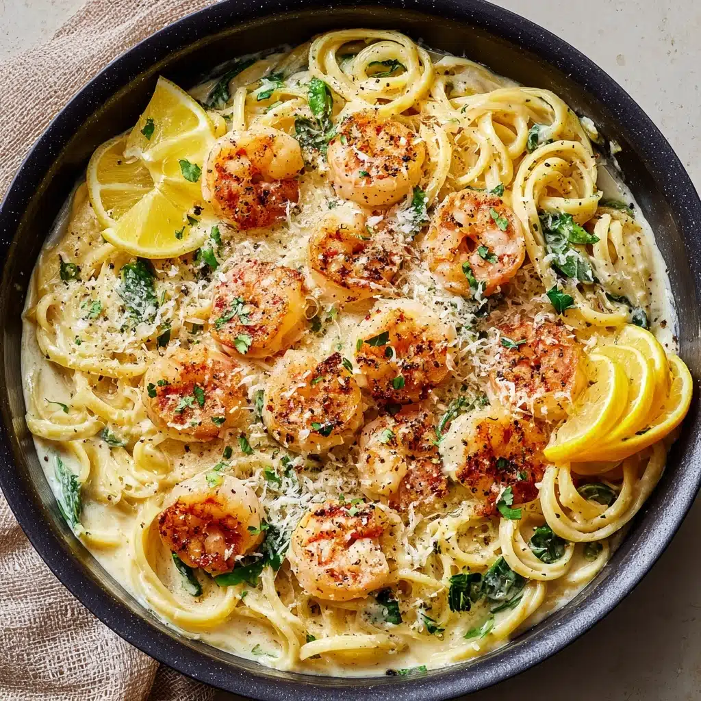 Creamy Lemon Parmesan Shrimp Recipe - Recipe Image