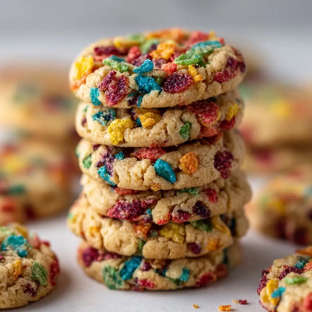Fruity Pebbles Cake Mix Cookies Recipe - Recipe Image