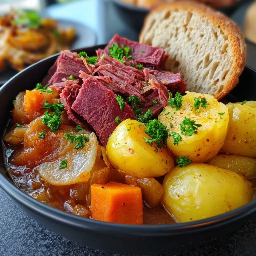 Slow Cooker Corned Beef and Potatoes Recipe - Recipe Image