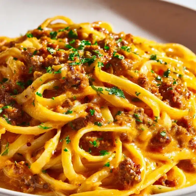 One-Pot Creamy Beef & Garlic Butter Pasta Recipe