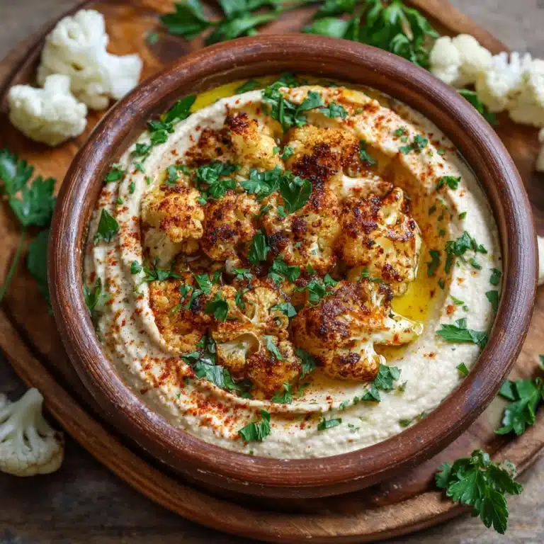 Crispy Roasted Cauliflower Hummus Recipe
