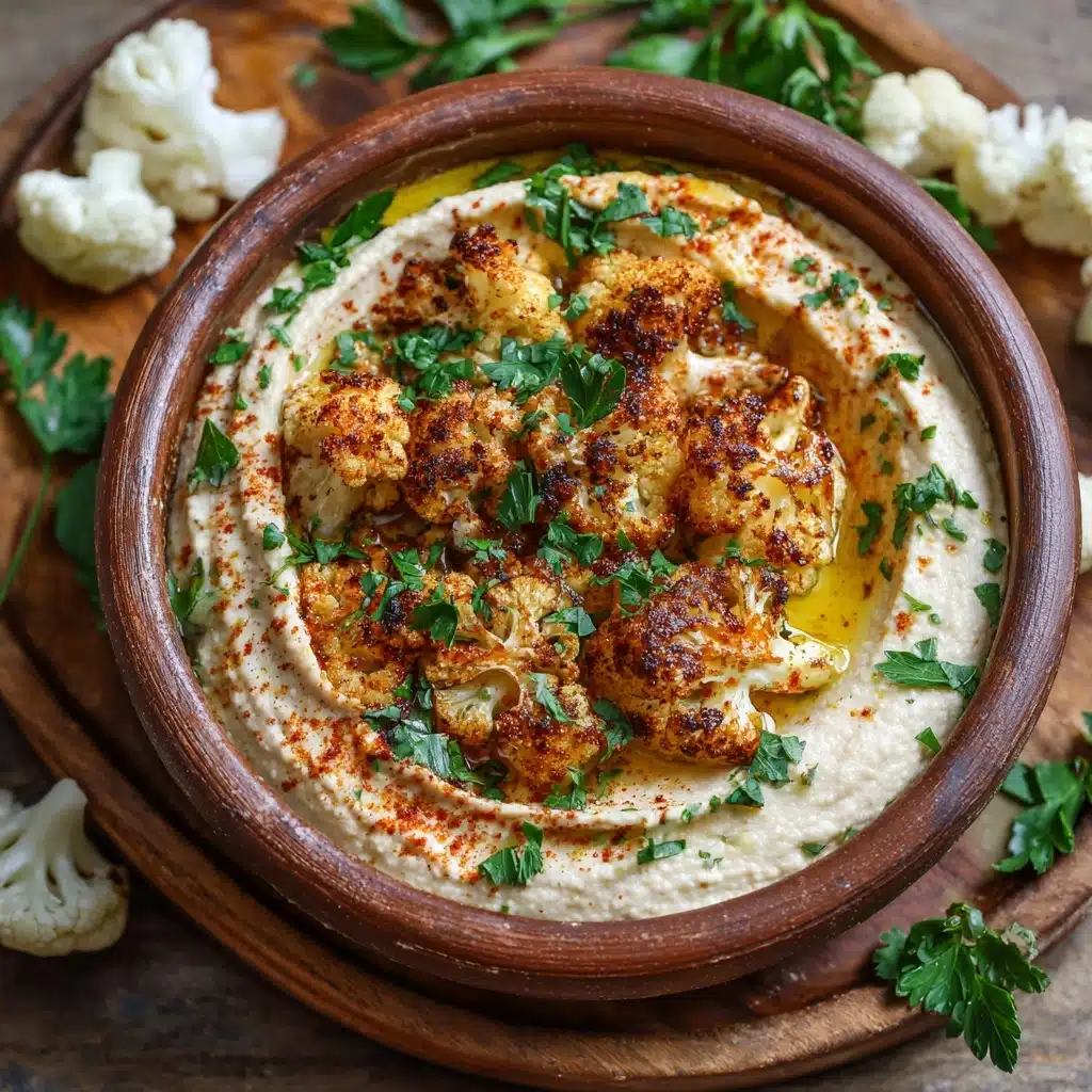 Crispy Roasted Cauliflower Hummus Recipe