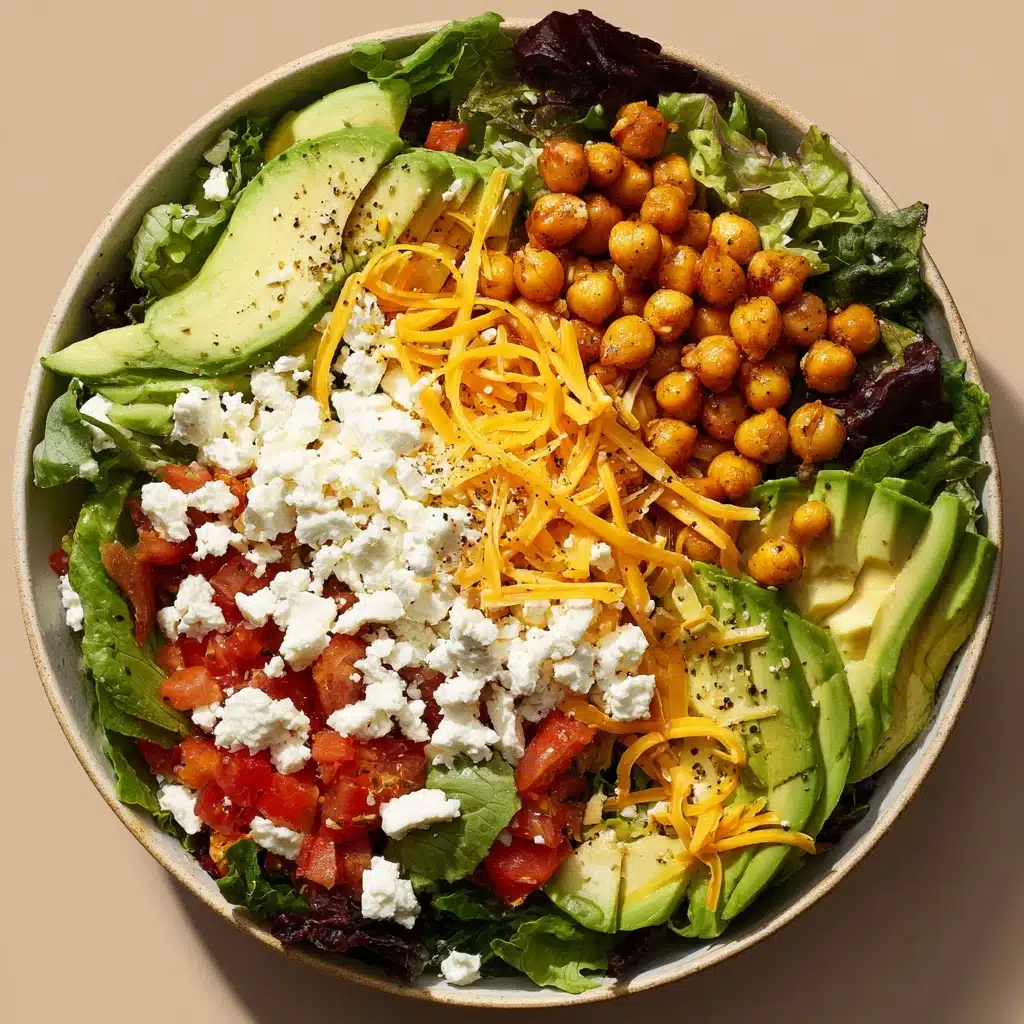 Fresh Chopped Salad with Chickpeas, Feta, and Avocado Recipe - Recipe Image
