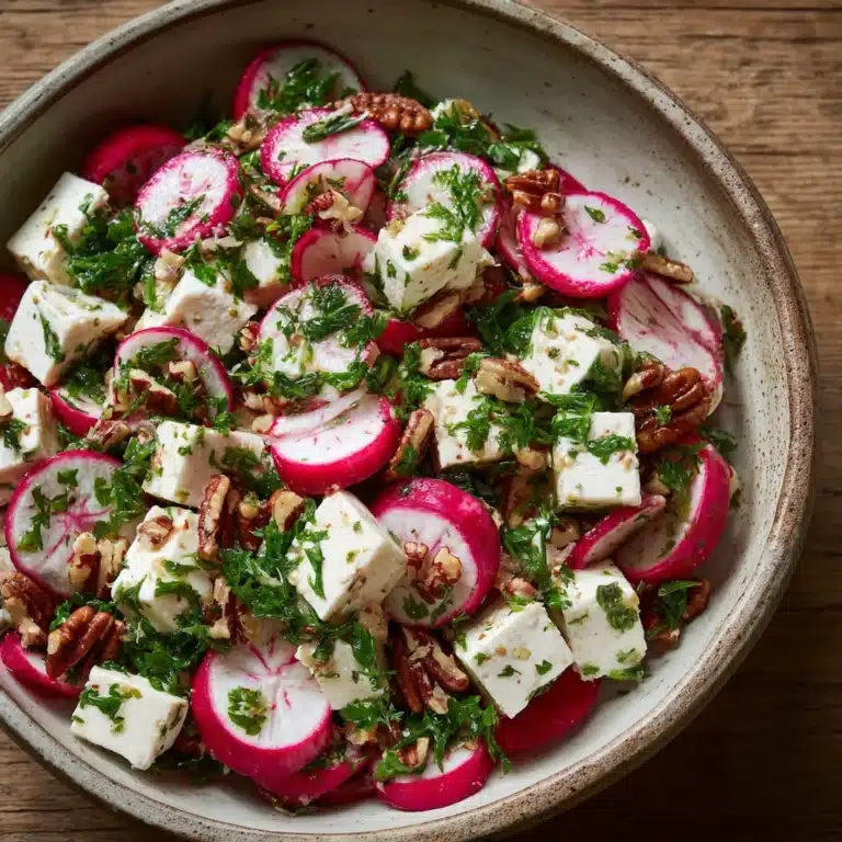 Herb and Radish Salad with Feta and Walnuts Recipe