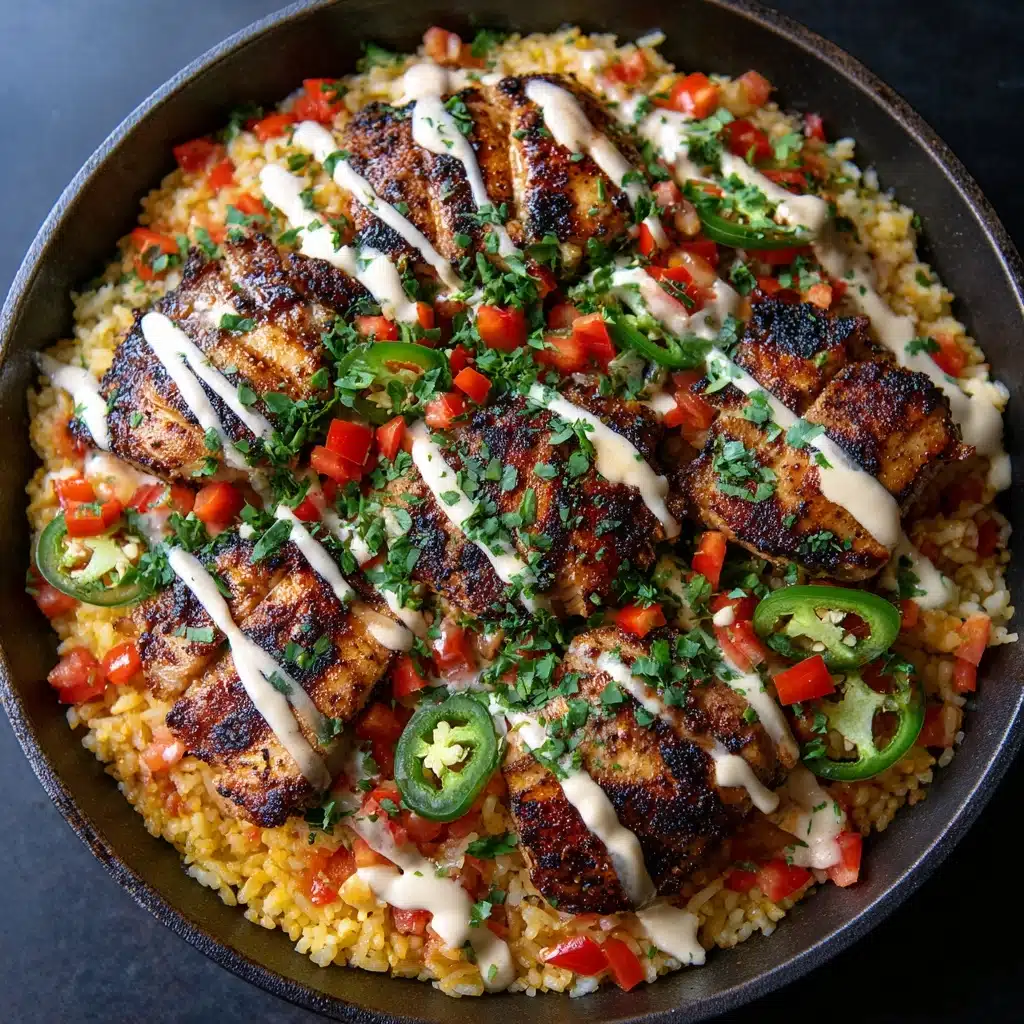 Salsa Chicken Cauliflower Rice Skillet Recipe - Recipe Image