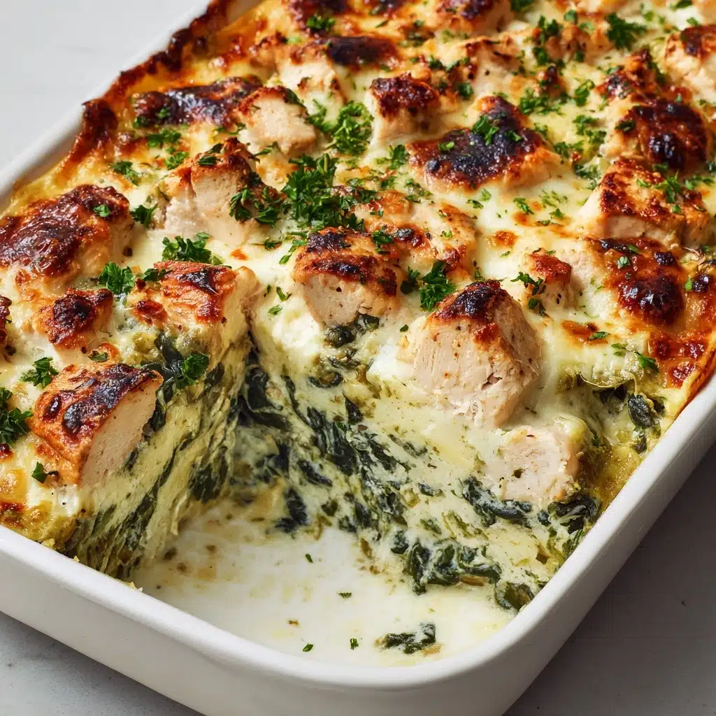 Creamy Chicken and Spinach Casserole Recipe - Recipe Image