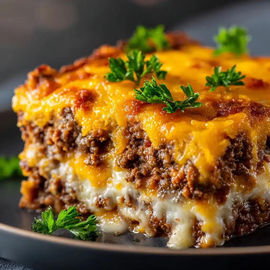 Cheesy Loaded Meatloaf Casserole Recipe - Recipe Image