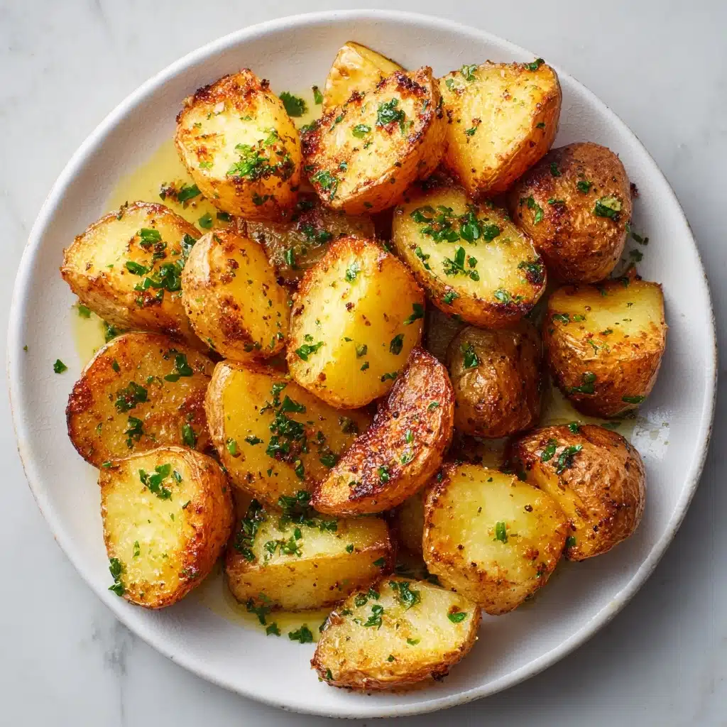 Crispy Garlic Butter Potatoes Recipe - Recipe Image