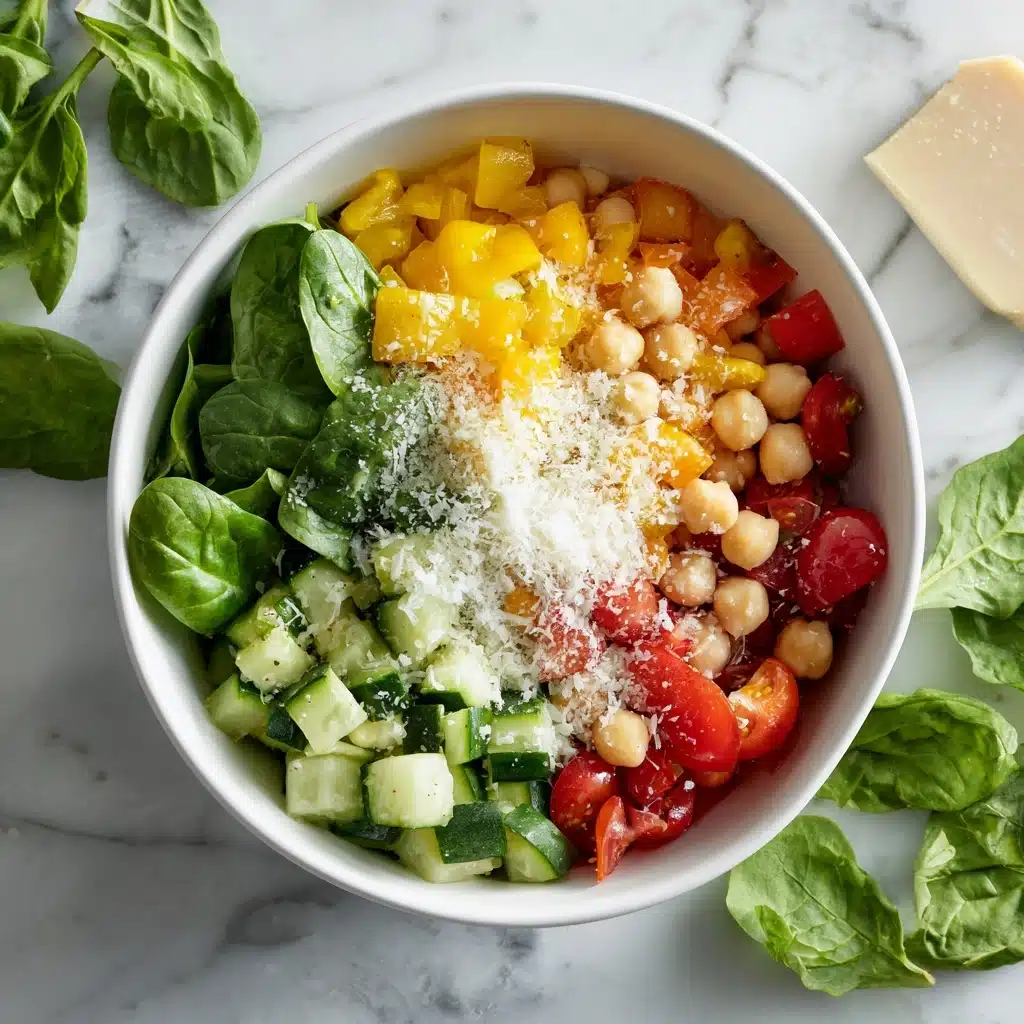 Colorful Summer Chickpea Salad Recipe - Recipe Image